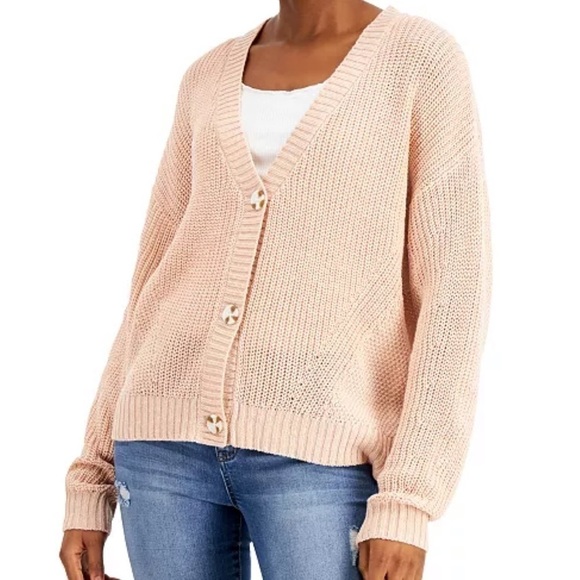 FRESHMAN Drop-Shoulder Cardigan Sweater - Picture 1 of 1